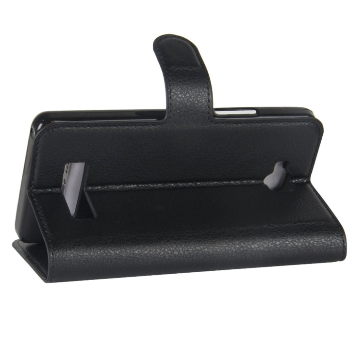 For Cubot Echo Litchi Texture Horizontal Flip Leather Case with Holder & Card Slots & Wallet