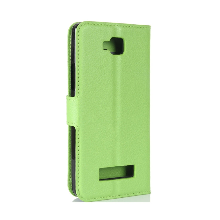 For Cubot Echo Litchi Texture Horizontal Flip Leather Case with Holder & Card Slots & Wallet