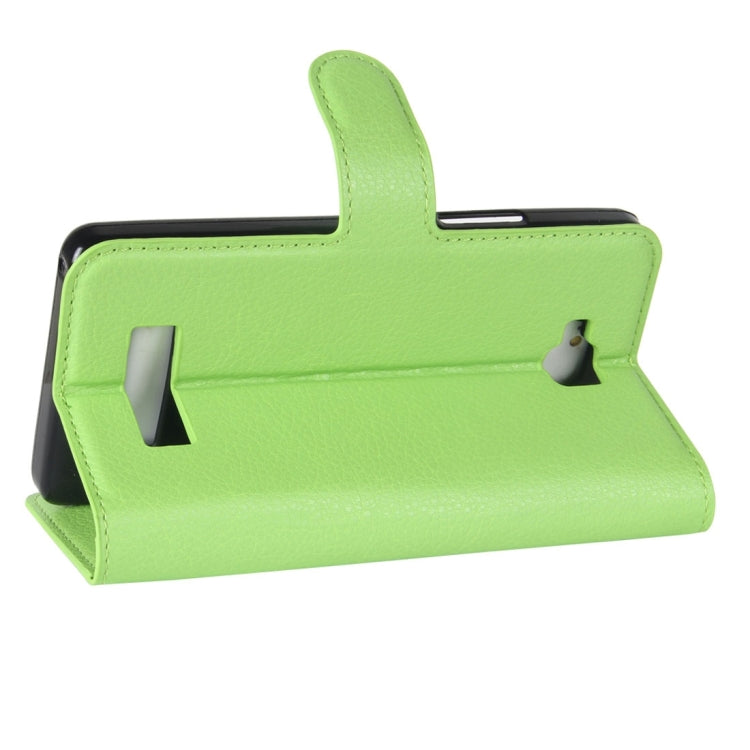 For Cubot Echo Litchi Texture Horizontal Flip Leather Case with Holder & Card Slots & Wallet