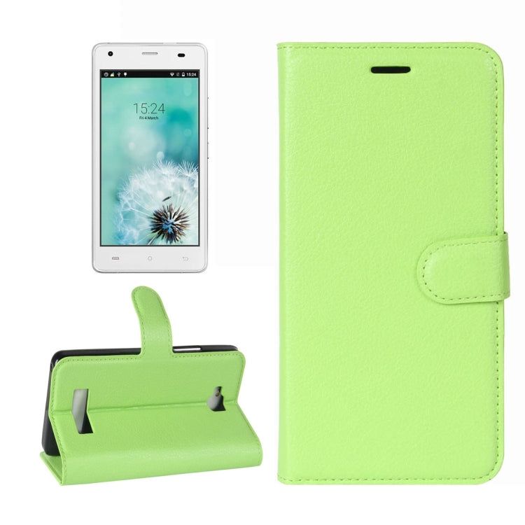 For Cubot Echo Litchi Texture Horizontal Flip Leather Case with Holder & Card Slots & Wallet
