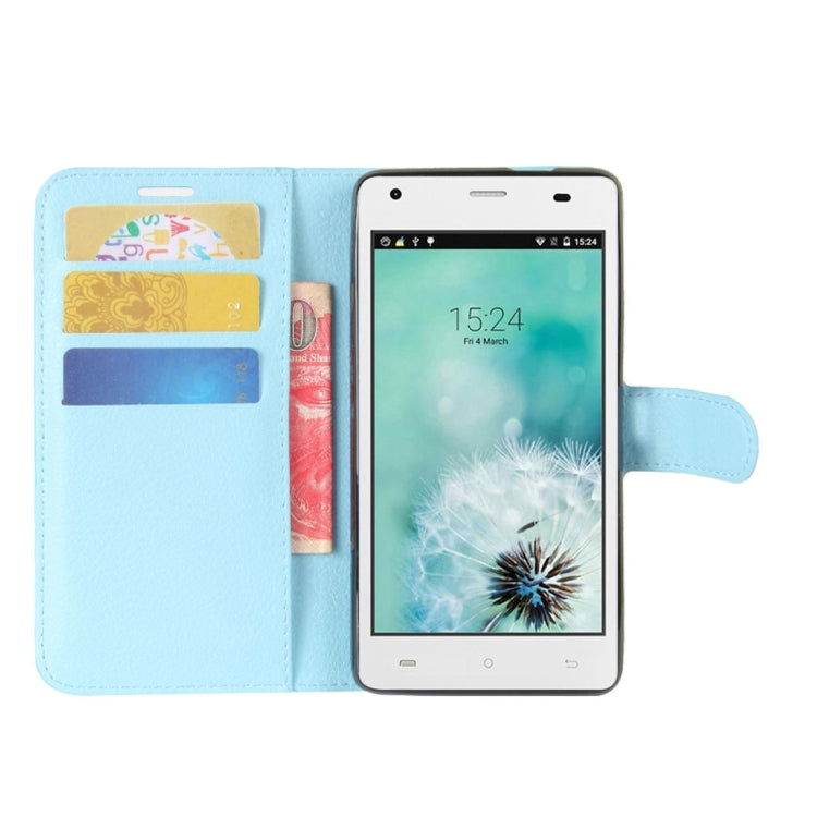 For Cubot Echo Litchi Texture Horizontal Flip Leather Case with Holder & Card Slots & Wallet