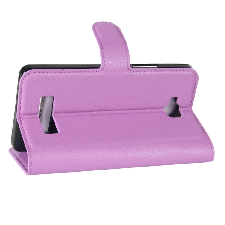 For Cubot Echo Litchi Texture Horizontal Flip Leather Case with Holder & Card Slots & Wallet