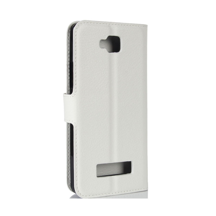 For Cubot Echo Litchi Texture Horizontal Flip Leather Case with Holder & Card Slots & Wallet