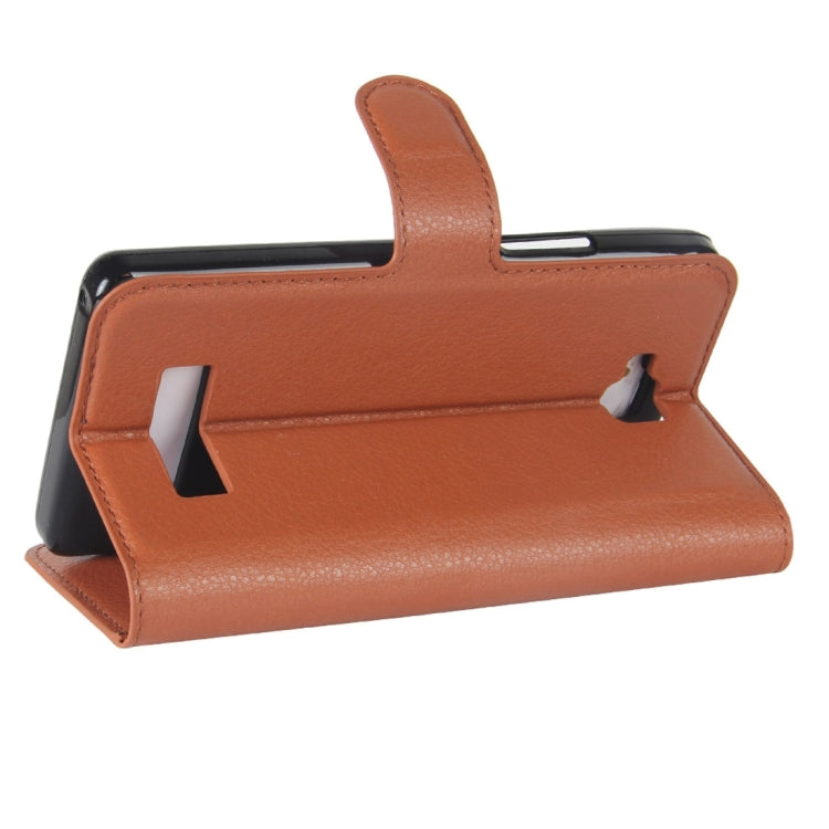 For Cubot Echo Litchi Texture Horizontal Flip Leather Case with Holder & Card Slots & Wallet