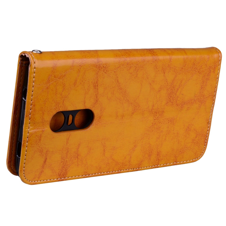 For Xiaomi Redmi Note 4X Business Style Oil Wax Texture Horizontal Flip Leather Case with Holder & Card Slots & Wallet