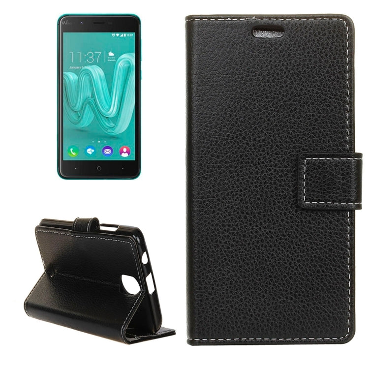 For Wiko Kenny Litchi Texture Horizontal Flip Leather Case with Holder & Card Slots & Wallet & Photo Frame