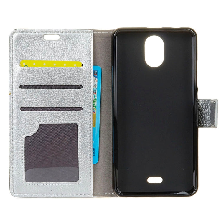 For Wiko Kenny Litchi Texture Horizontal Flip Leather Case with Holder & Card Slots & Wallet & Photo Frame