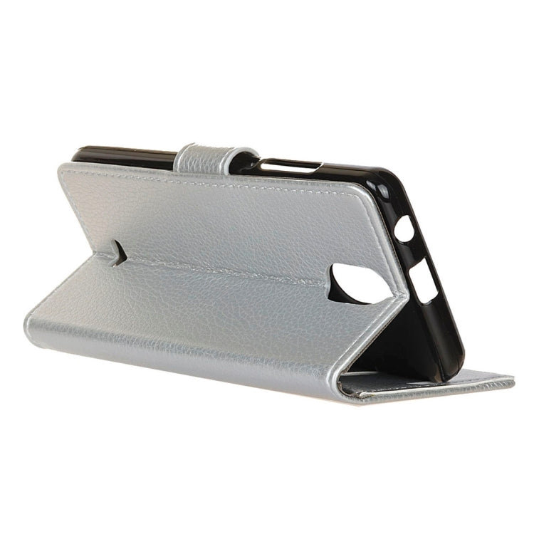 For Wiko Kenny Litchi Texture Horizontal Flip Leather Case with Holder & Card Slots & Wallet & Photo Frame