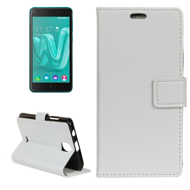 For Wiko Kenny Litchi Texture Horizontal Flip Leather Case with Holder & Card Slots & Wallet & Photo Frame