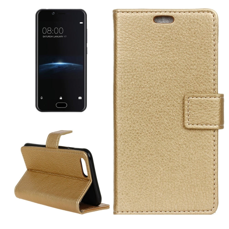 For Doogee Shoot 2 Litchi Texture Horizontal Flip Leather Case with Holder & Card Slots & Wallet & Photo Frame
