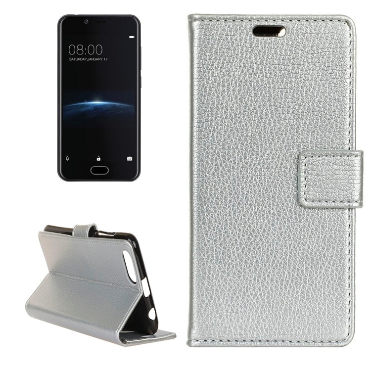 For Doogee Shoot 2 Litchi Texture Horizontal Flip Leather Case with Holder & Card Slots & Wallet & Photo Frame