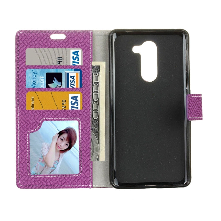 For Wileyfox Swift 2 Knit Texture Horizontal Flip Leather Case with Holder & Card Slots & Wallet & Photo Frame