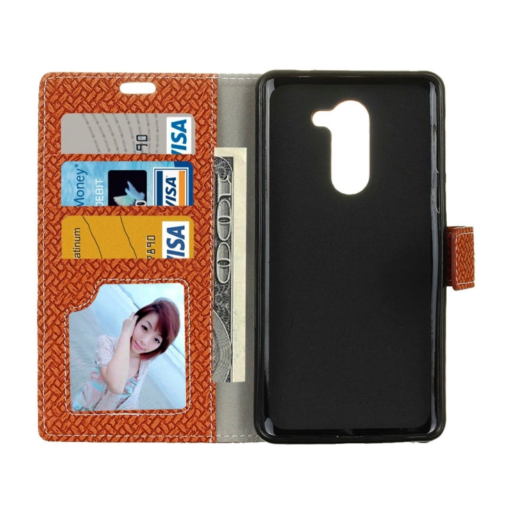 For Wileyfox Swift 2 Knit Texture Horizontal Flip Leather Case with Holder & Card Slots & Wallet & Photo Frame