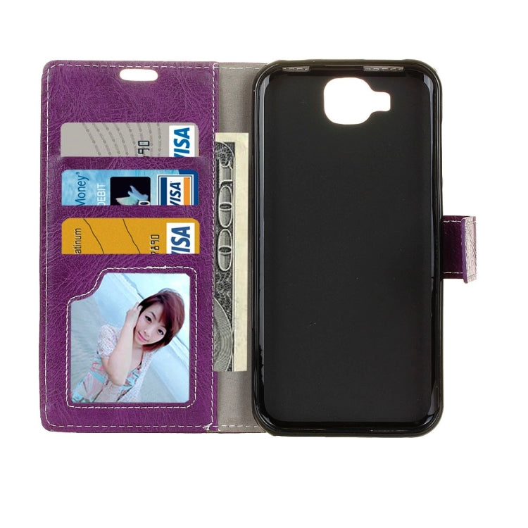 For Doogee X9 Mini Retro Crazy Horse Texture Horizontal Flip Leather Case with Holder & Card Slots & Wallet & Photo Frame