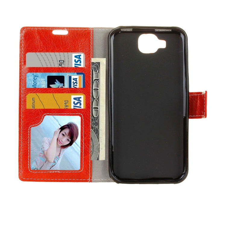 For Doogee X9 Mini Retro Crazy Horse Texture Horizontal Flip Leather Case with Holder & Card Slots & Wallet & Photo Frame