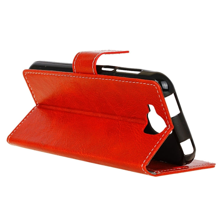 For Doogee X9 Mini Retro Crazy Horse Texture Horizontal Flip Leather Case with Holder & Card Slots & Wallet & Photo Frame