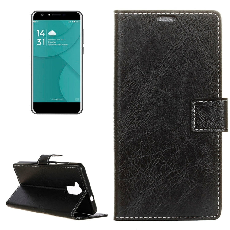 For Doogee Y6 Retro Crazy Horse Texture Horizontal Flip Leather Case with Holder & Card Slots & Wallet & Photo Frame