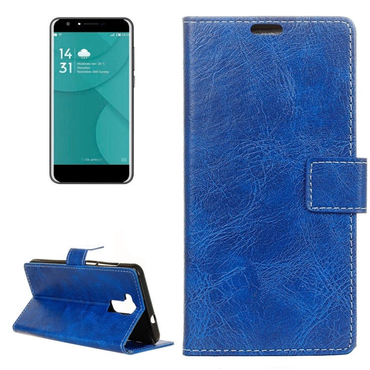 For Doogee Y6 Retro Crazy Horse Texture Horizontal Flip Leather Case with Holder & Card Slots & Wallet & Photo Frame