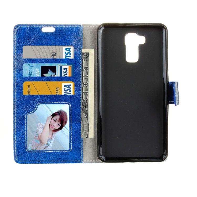 For Doogee Y6 Retro Crazy Horse Texture Horizontal Flip Leather Case with Holder & Card Slots & Wallet & Photo Frame