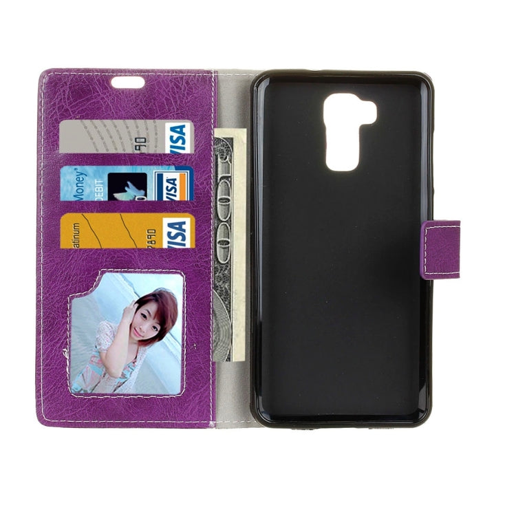 For Doogee Y6 Retro Crazy Horse Texture Horizontal Flip Leather Case with Holder & Card Slots & Wallet & Photo Frame