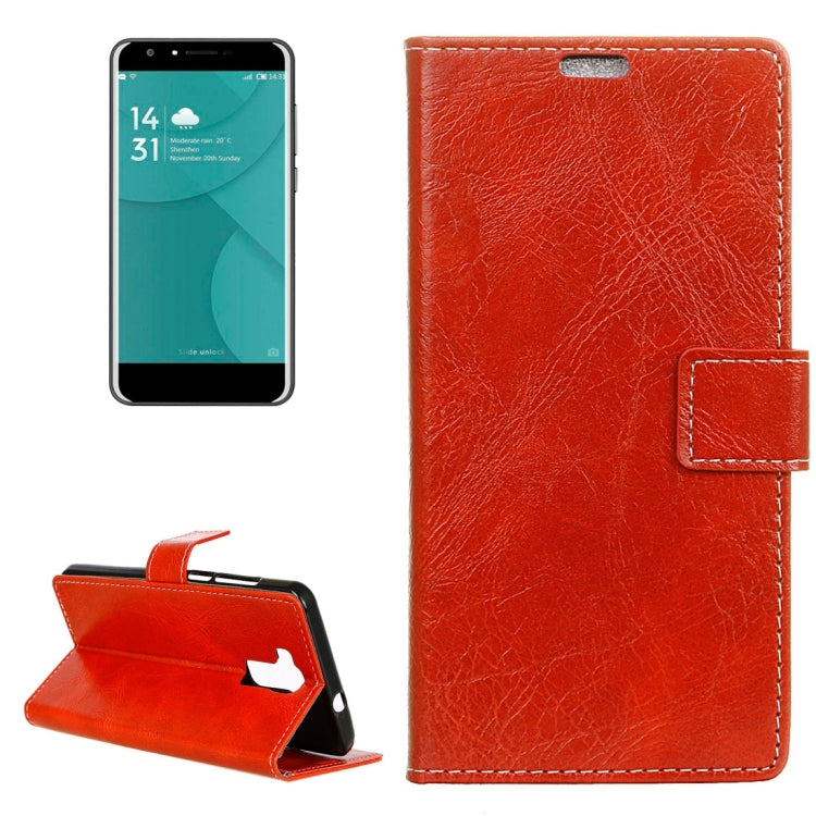 For Doogee Y6 Retro Crazy Horse Texture Horizontal Flip Leather Case with Holder & Card Slots & Wallet & Photo Frame