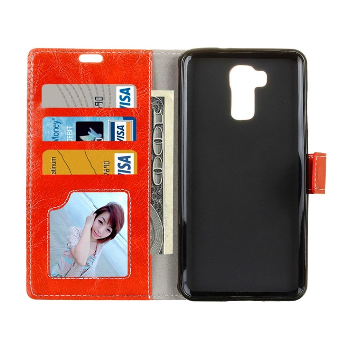 For Doogee Y6 Retro Crazy Horse Texture Horizontal Flip Leather Case with Holder & Card Slots & Wallet & Photo Frame