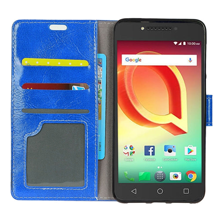 Alcatel A50 Retro Crazy Horse Texture Horizontal Flip Leather Case with Holder & Card Slots & Wallet & Photo Frame
