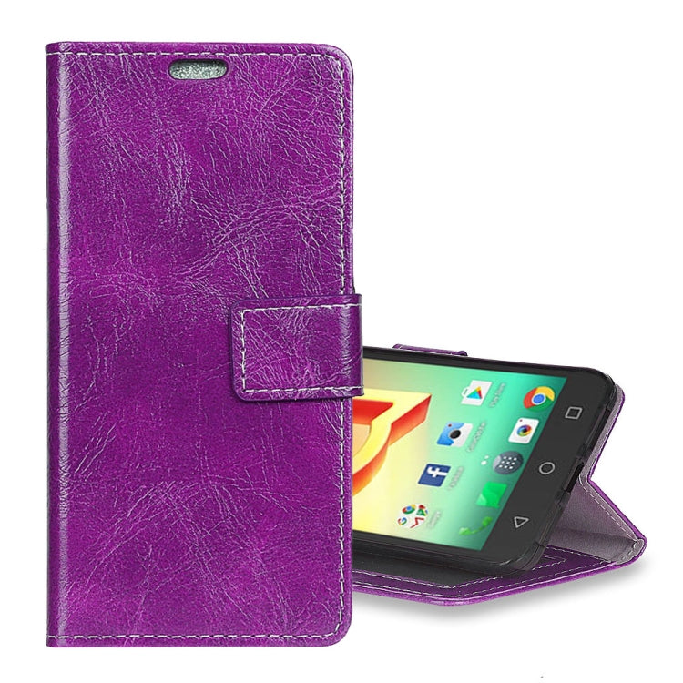 Alcatel A50 Retro Crazy Horse Texture Horizontal Flip Leather Case with Holder & Card Slots & Wallet & Photo Frame