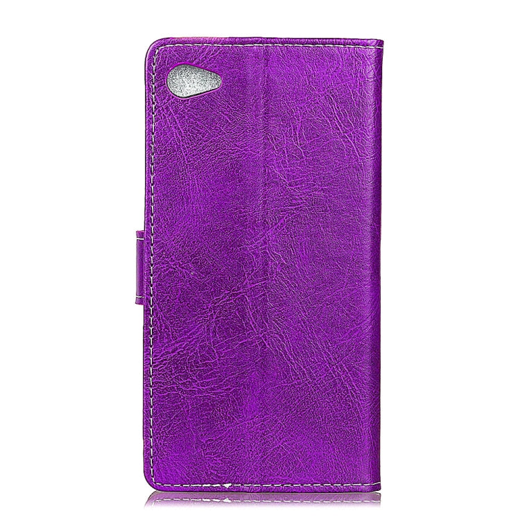 Alcatel A50 Retro Crazy Horse Texture Horizontal Flip Leather Case with Holder & Card Slots & Wallet & Photo Frame