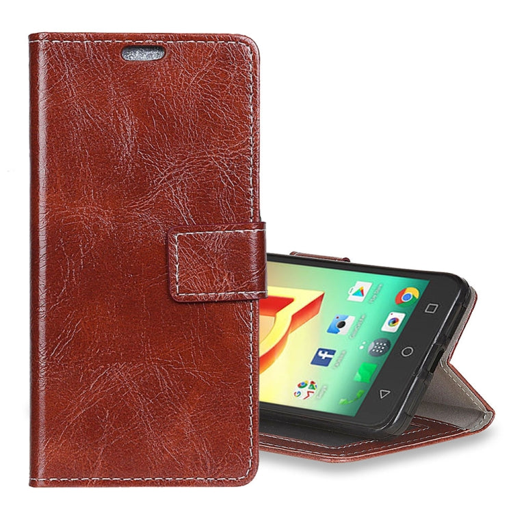 Alcatel A50 Retro Crazy Horse Texture Horizontal Flip Leather Case with Holder & Card Slots & Wallet & Photo Frame