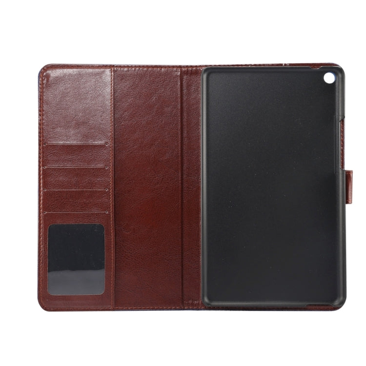 For Huawei MediaPad M3 Lite 8.0 Flower Pattern Cloth Surface Horizontal Flip Leather Protective Case with Holder & Card Slots & Wallet & Photo Frame