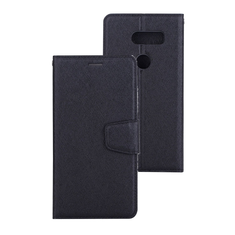 For LG V30 Silk Texture Horizontal Flip Leather Case with Holder & Card Slots & Wallet & Photo Frame