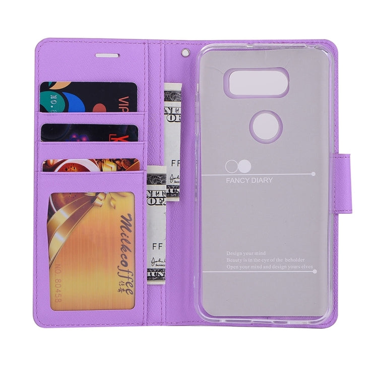 For LG V30 Silk Texture Horizontal Flip Leather Case with Holder & Card Slots & Wallet & Photo Frame