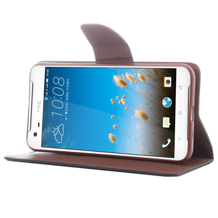 For HTC One X9 Cross Texture Horizontal Flip Leather Case with Magnetic Buckle & Holder & Card Slots & Wallet