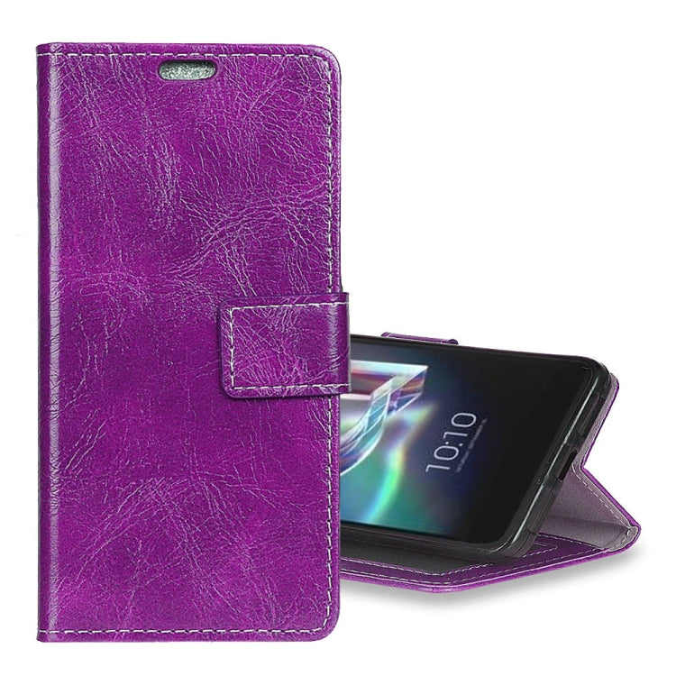Alcatel IDOL 5S Retro Crazy Horse Texture Horizontal Flip Leather Case with Holder & Card Slots & Wallet & Photo Frame