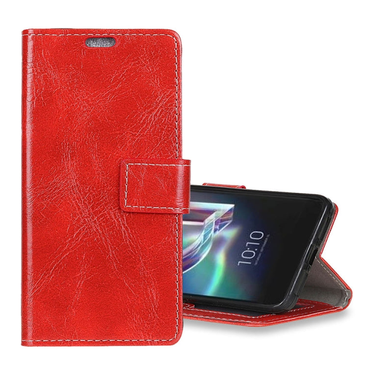 Alcatel IDOL 5S Retro Crazy Horse Texture Horizontal Flip Leather Case with Holder & Card Slots & Wallet & Photo Frame