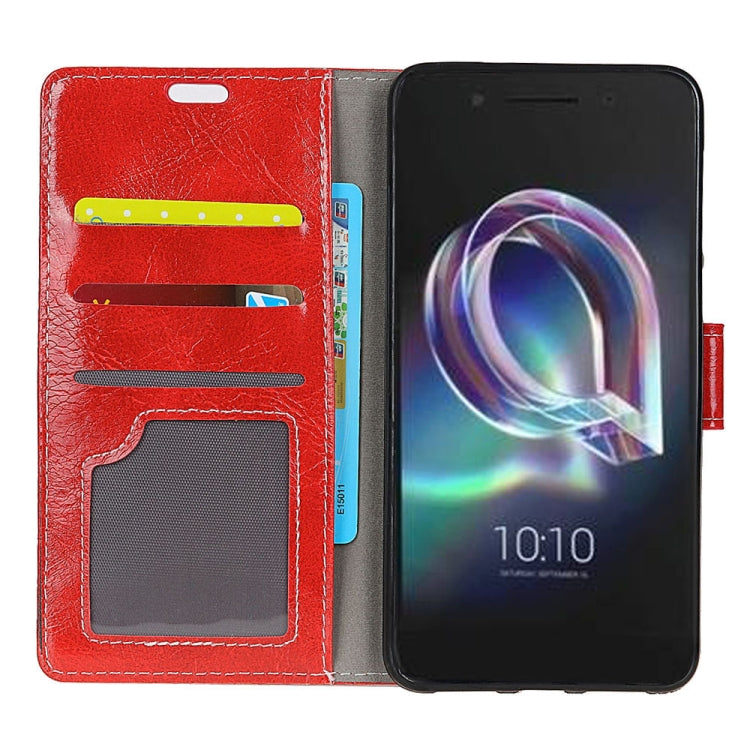 Alcatel IDOL 5S Retro Crazy Horse Texture Horizontal Flip Leather Case with Holder & Card Slots & Wallet & Photo Frame