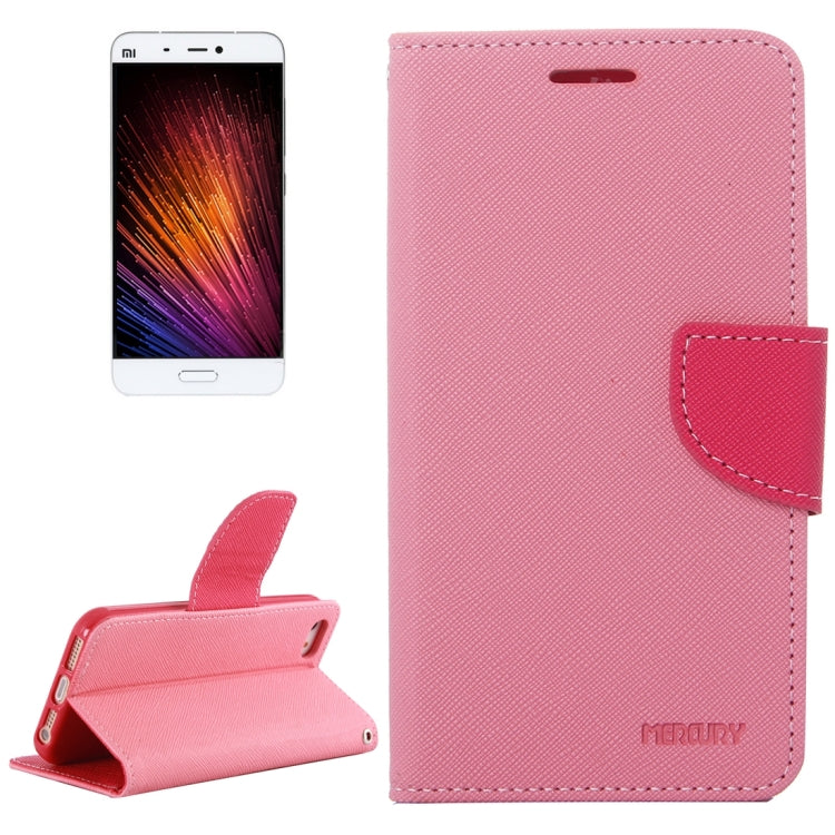 For Xiaomi Mi 5 Cross Texture Horizontal Flip Leather Case with Magnetic Buckle & Holder & Card Slots & Wallet