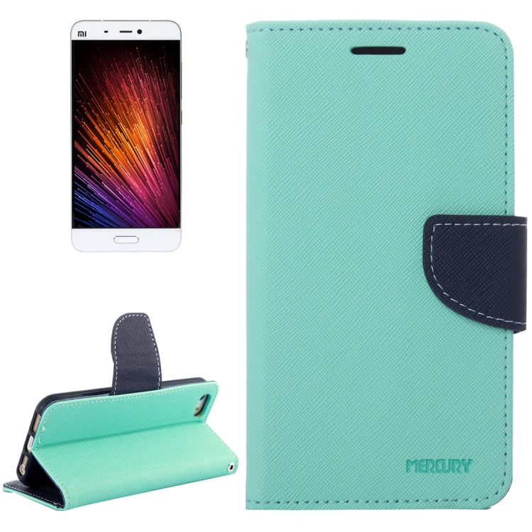 For Xiaomi Mi 5 Cross Texture Horizontal Flip Leather Case with Magnetic Buckle & Holder & Card Slots & Wallet