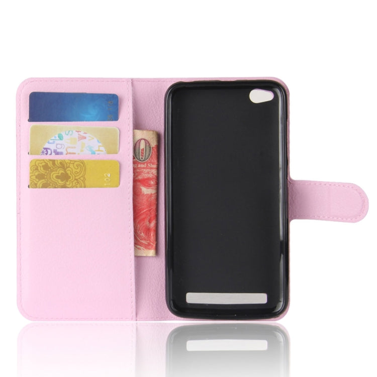 For Xiaomi Redmi 5A Litchi Texture Horizontal Flip Leather Case with Holder & Card Slots & Wallet