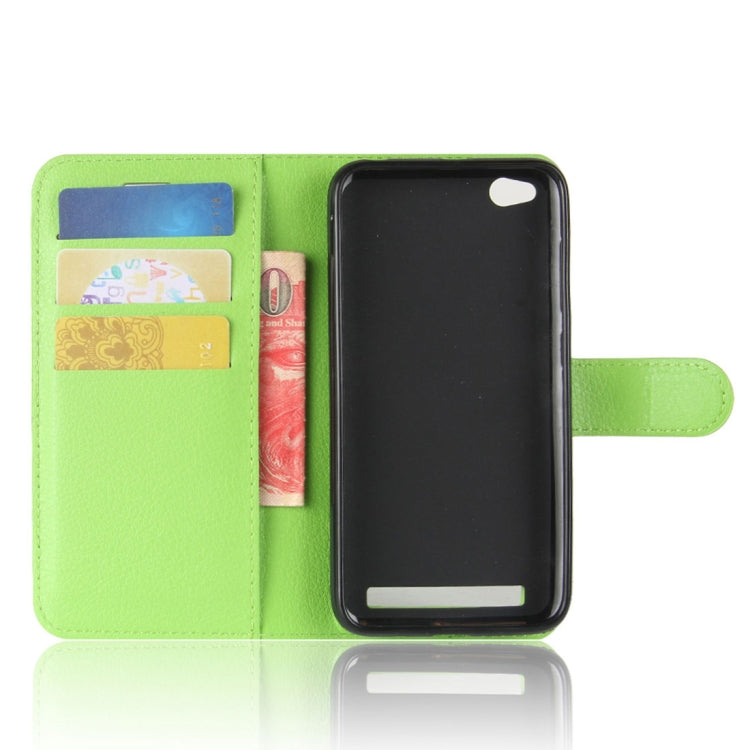 For Xiaomi Redmi 5A Litchi Texture Horizontal Flip Leather Case with Holder & Card Slots & Wallet