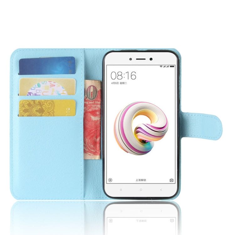 For Xiaomi Redmi 5A Litchi Texture Horizontal Flip Leather Case with Holder & Card Slots & Wallet