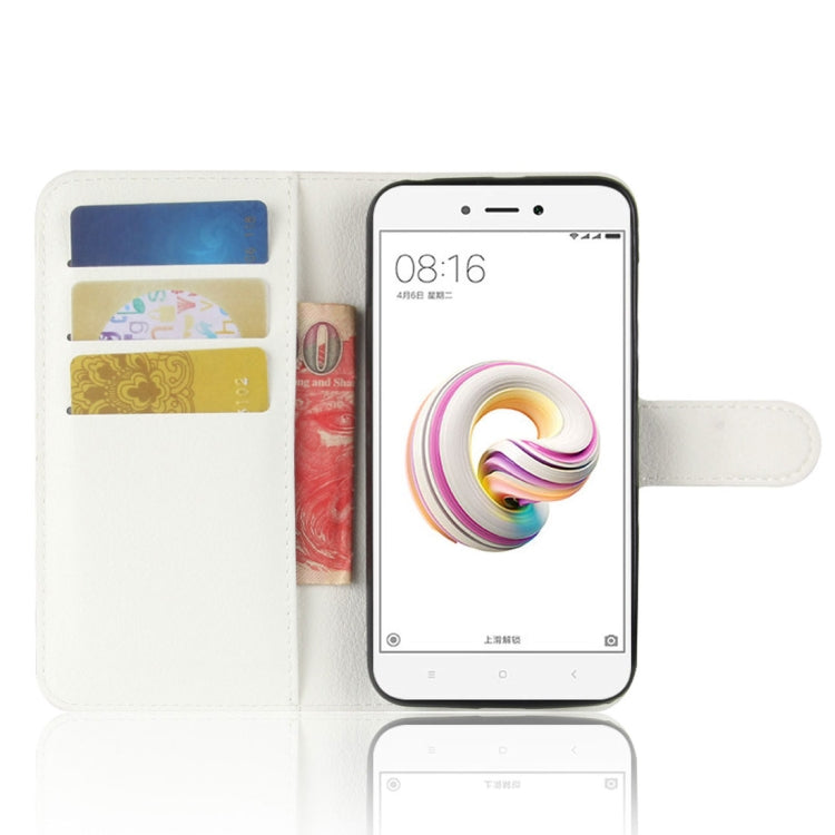 For Xiaomi Redmi 5A Litchi Texture Horizontal Flip Leather Case with Holder & Card Slots & Wallet