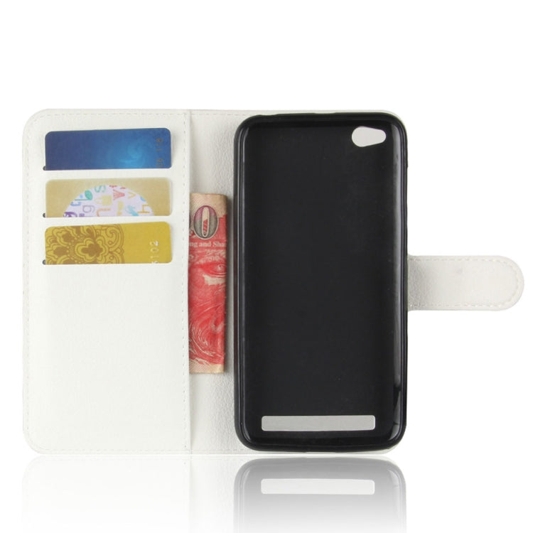 For Xiaomi Redmi 5A Litchi Texture Horizontal Flip Leather Case with Holder & Card Slots & Wallet