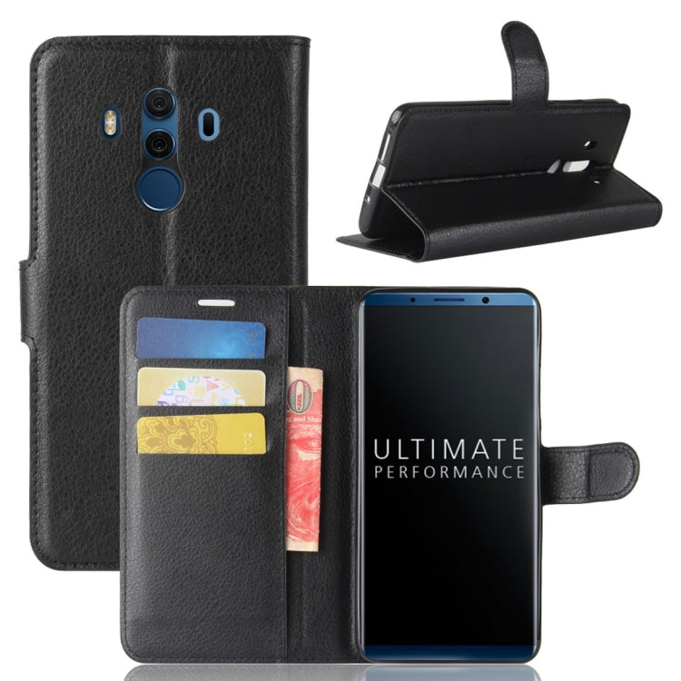 For Huawei Mate 10 Pro / Mate 10 Porsche Design Litchi Texture Horizontal Flip Leather Case with Holder & Card Slots & Wallet