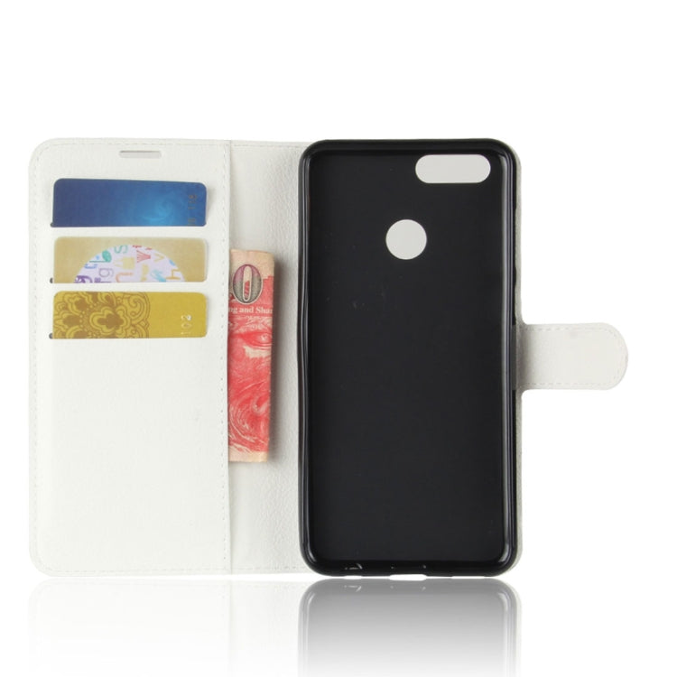 For Huawei Honor Play 7X Litchi Texture Horizontal Flip Leather Case with Holder & Card Slots & Wallet
