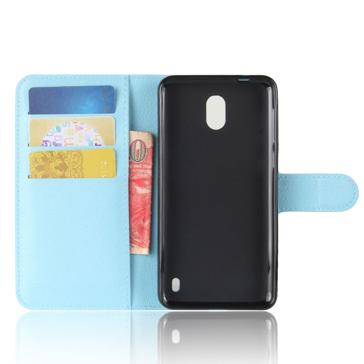 For Nokia 2 Litchi Texture Horizontal Flip Leather Case with Holder & Card Slots & Wallet