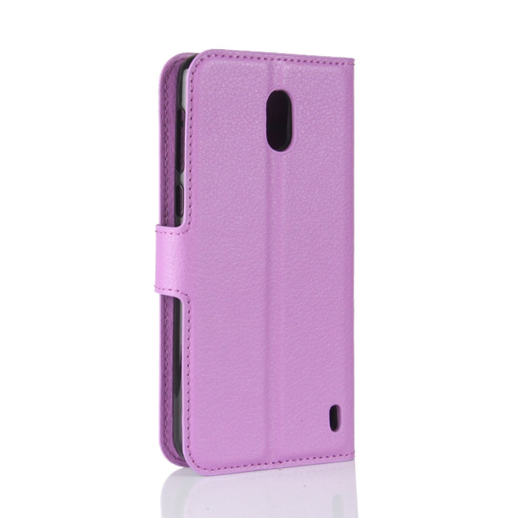 For Nokia 2 Litchi Texture Horizontal Flip Leather Case with Holder & Card Slots & Wallet
