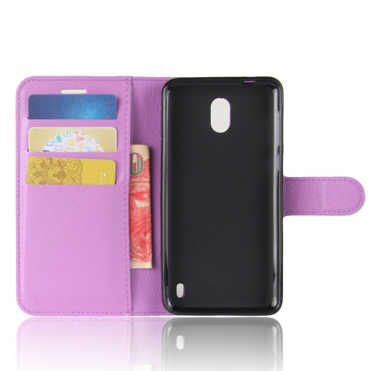 For Nokia 2 Litchi Texture Horizontal Flip Leather Case with Holder & Card Slots & Wallet
