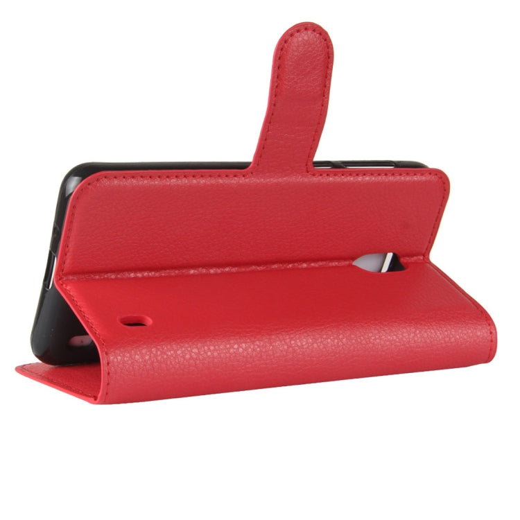 For Nokia 2 Litchi Texture Horizontal Flip Leather Case with Holder & Card Slots & Wallet